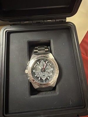 Men's Citizen Eco-Drive Skyhawk Radio Controlled WR200 Watch Great Condition