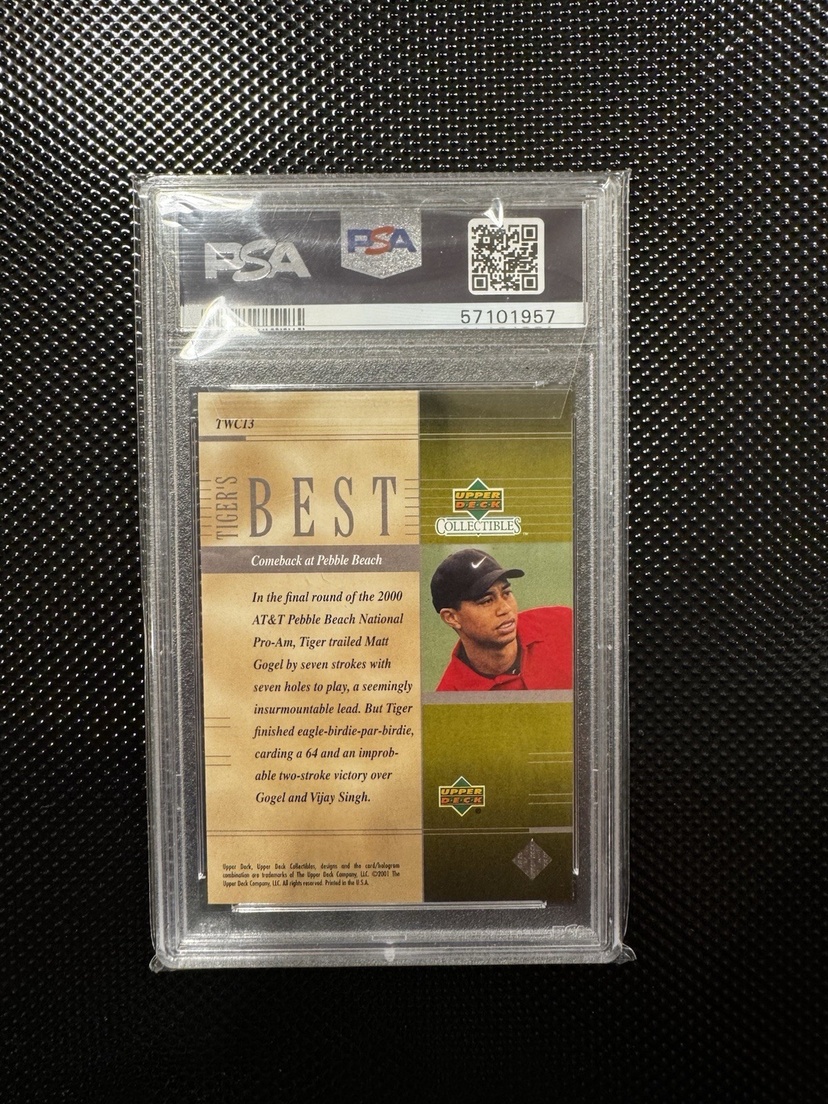 2001 Upper Deck - Tiger Woods Career Tiger Woods #TWC13 PSA 10!!! view 2