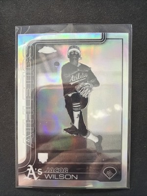 2025 Topps Chrome Jacob Wilson Negative Refractor #96 RC