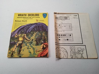 WRAITH OVERLORD JUDGES GUILD W/MAP TERROR BENEATH THE CITY STATE AD&D D&D 1981