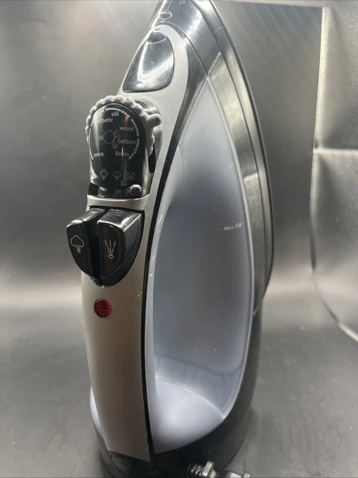 Plancha seca y vapor Sunbeam modelo 4214 1200W serie S suela antiadherente usada en excelente estado funciona Foto 3 de 4