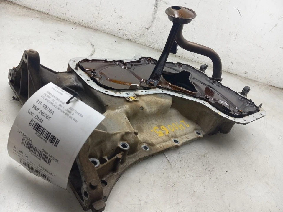 00 01 02 TOYOTA TUNDRA SR5 4,7 L ALUMINIO CÁRTER DE ACEITE MEDIO Foto 2 de 4