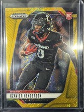 2025 Panini Prizm Draft Picks Xzavier Henderson Gold Shimmer #/15 SP Cincinnati