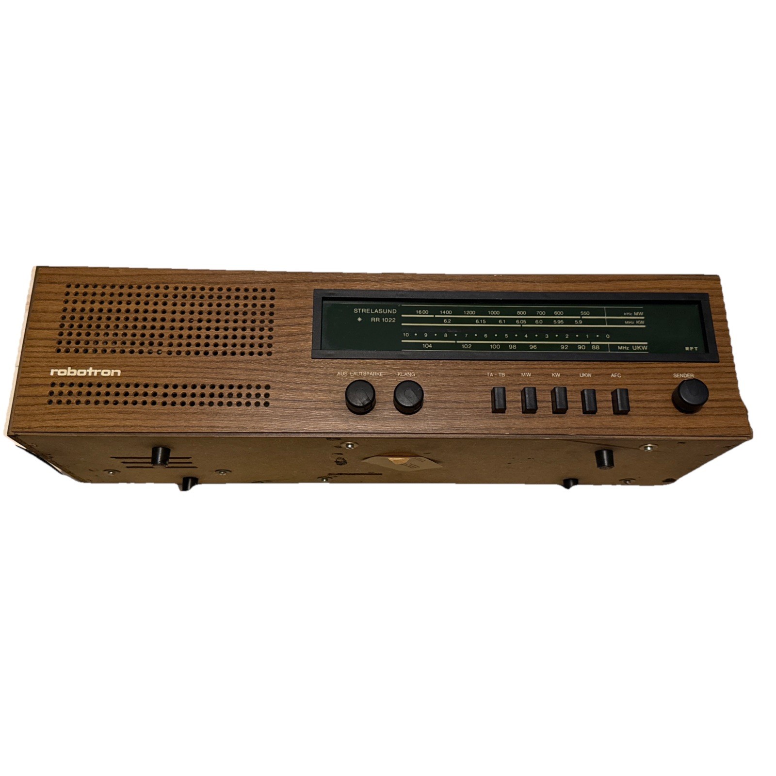 Retro Radio Robotron Strelasund RR 1022 DDR Vintage Funktioniert Stralsund Zone 