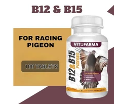 Vitofarma Vitamin B15 - B12 100 Tablets Pigeons Palomas Exp. 01/28