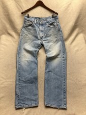 Vintage Levi’s 505 Light Wash Straight Leg Jeans Made in USA 35 X 31