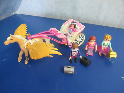5143 Pegasus Kutsche kompl + 3 zus Figuren zu 5142 6848 70447 Playmobil 5201