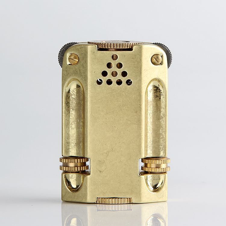Double flint lighter, with fascinating history, metal alloy