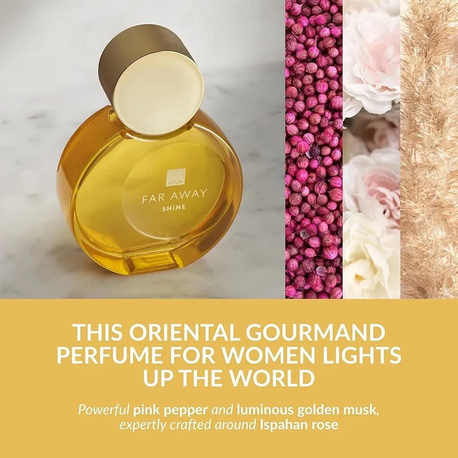 AVON Far Away Shine 女士淡香水 2x1.7 液量盎司 — 第 2/3 张图片