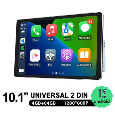 JOYING Double Din 10.1'' Android 13 Car Head Unit Support AR Cameras/ OBD2 /TPMS