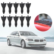 10x Car Shark Fins Diffuser Vortex Generator Wing Roof Spoiler Antenna Black 10x Car Shark Fins Diffuser Vortex Generator Wing Roof Spoiler Antenna Black