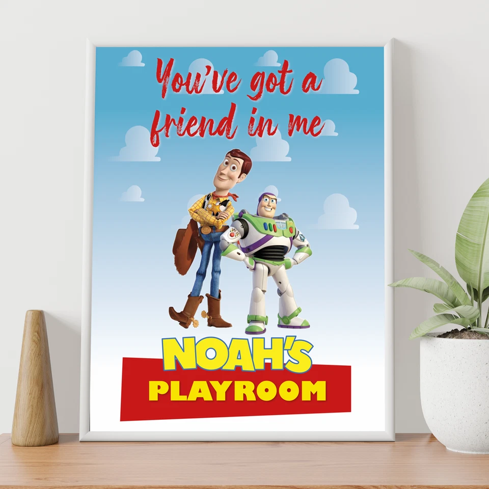 Personalised Toy Story Kids Bedroom Poster - Personalised With Your Childs Name - Image 3 of 4