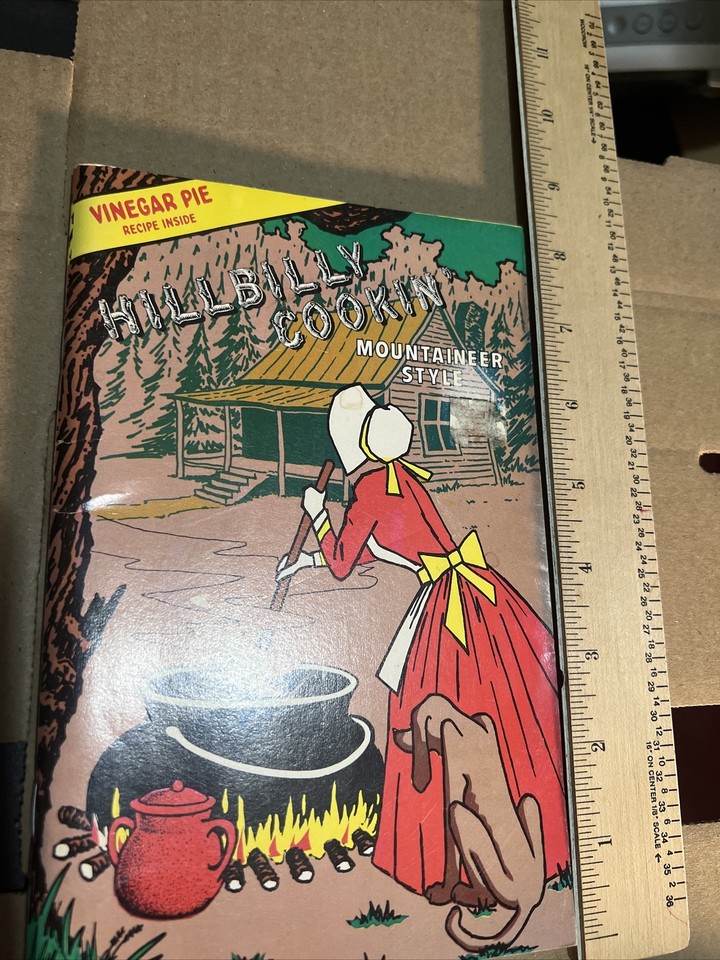 Vintage 1968 HILLBILLY COOKIN' Mountaineer Style Cook Book Rural Food