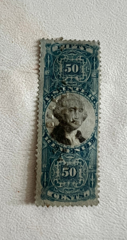 US Stamp 50 Cents - Internal Revenue - Washington