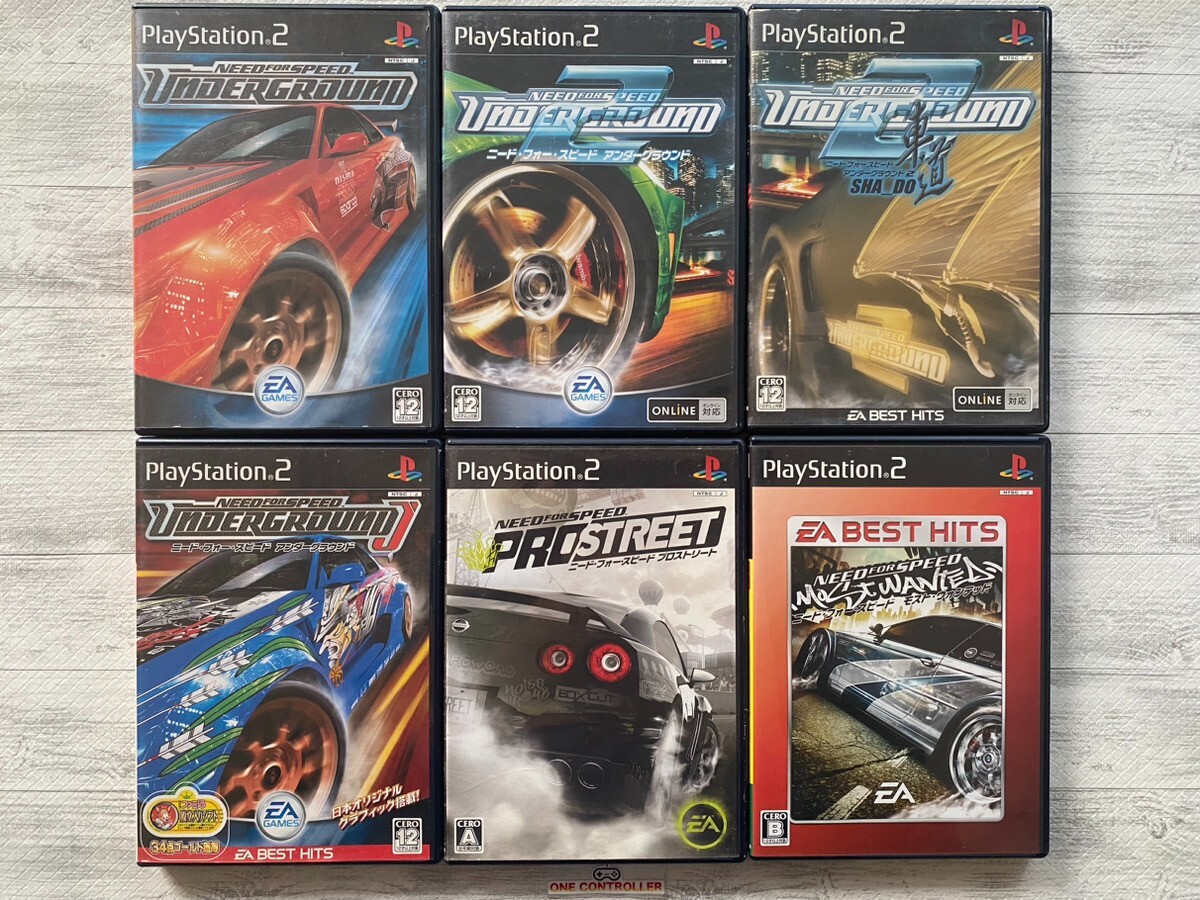 SONY PS2 Need For Speed Underground series & Prostreet & Most
