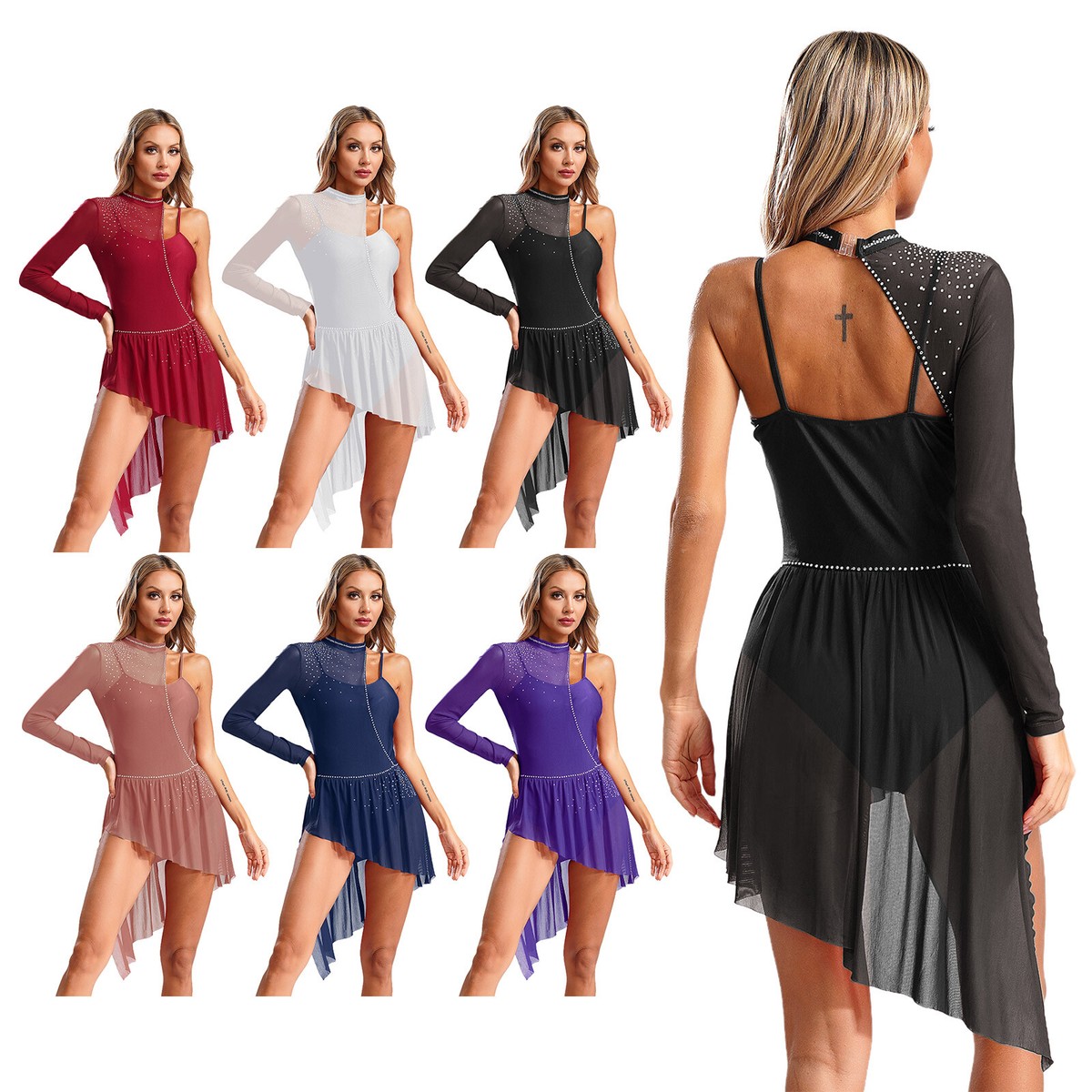green emerald velvet dress Amazon.com: IBAKOM Dance Dress for Woman Contemporary Dance Costume Shiny  Sequins Lyrical Dance Mesh Sheer Long Sleeve Ballerna Dancewear Chiffon  Flowy High-Low Skirt Adults Ballroom Modern Dress Black + Gold XS : main image 1