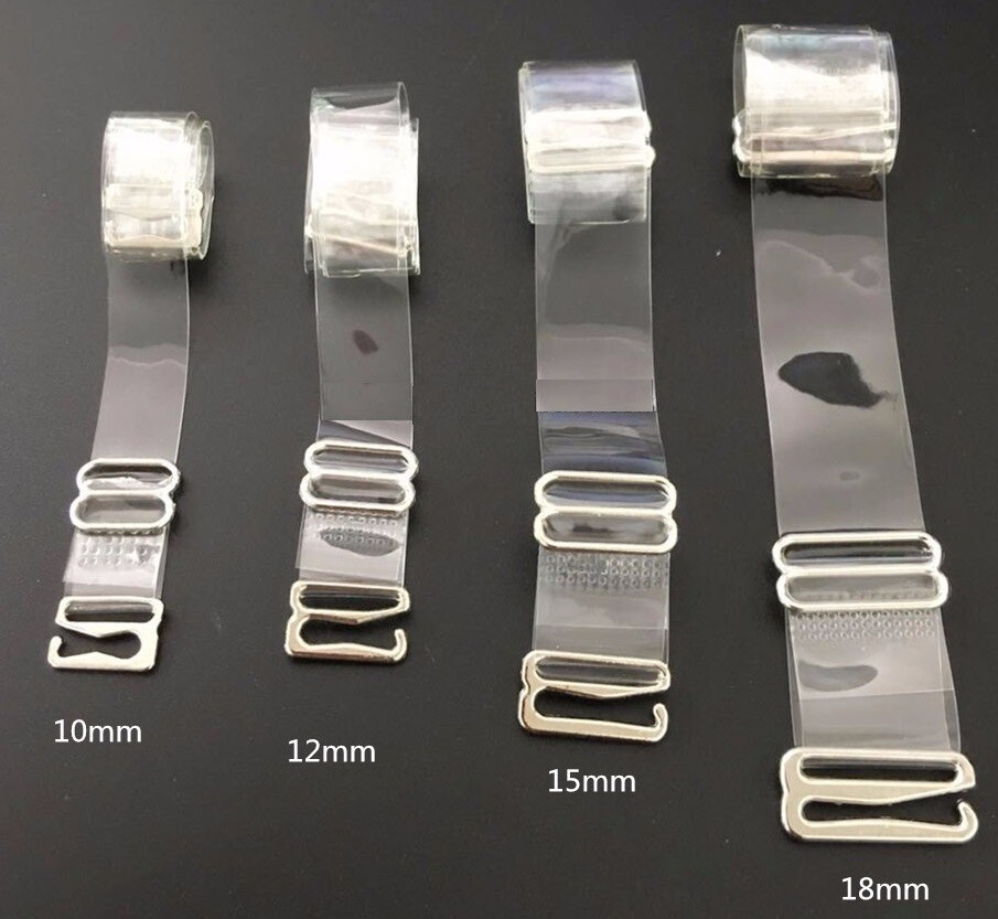 Clear Bra Straps, 6 Pairs Invisible Bra Straps Non-slip Transparent Bra