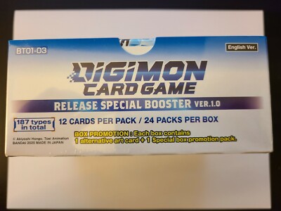 Digimon Ver. 1.0 Release Special Booster Box Digimon Ver. 1.0 Release Special Booster Box