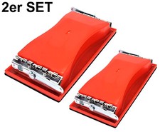 2er Handschleifer Schleifklotz SET Schleifbrett Trockenbau Schleifer Rigips Holz