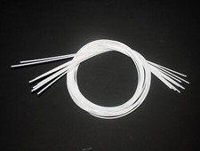 10pc x1M   2mm Silicon Fiber Glass Insulated Tube Sleeve UL 1500V 180   White