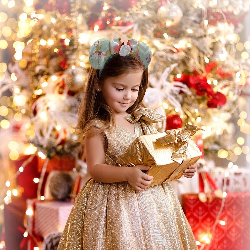 Disney Atracción Principal Carrusel del Rey Arturo Orejas de Minnie Mouse Diadema Regalo Foto 2 de 4