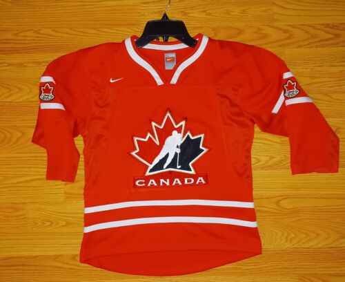 MAILLOT DE HOCKEY CANADA NIKE TAILLE PETIT MAILLOT VINTAGE ENTIÈREMENT COUSU 22LX18W - Photo 1/12