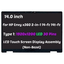 14" for HP Envy x360 2-in-1 14-FC0104TU 14-FC0105TU LCD Touch Screen Assembly
