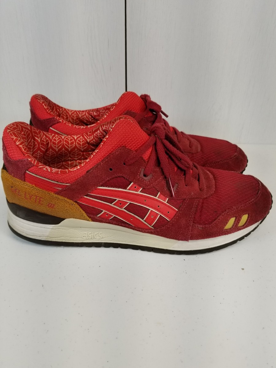 Sale Asics Asics Gel Lyte Iii All Red Online Asics Asics Gel Lyte
