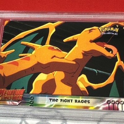 PSA 8 The Fight Rages Charizard 35 Topps Pokemon 1999 Movie