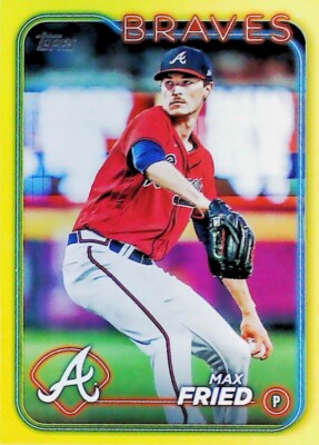 2024 Topps Series 1 YELLOW PARALLEL SP #146 MAX FRIED ATLANTA BRAVES