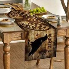 Rabe Hugin Munin Tischdecke Gr. S Läufer Untersetzer Deko Wikinger Lebensbaum
