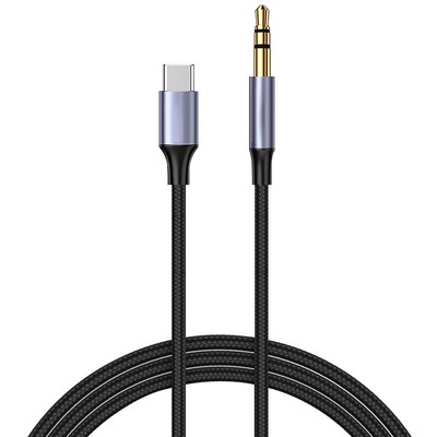 Premium Type-C Male To 3.5mm Jack Male Car AUX Audio Adapter f OnePlus 10 Pro 5G