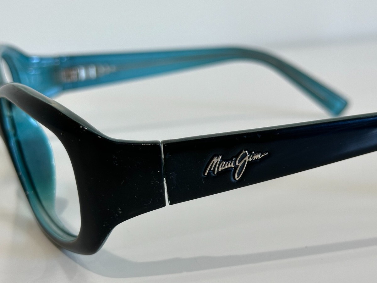Maui Jim MJ 219-03 Punchbowl Black Blue Sunglasses 54-17-135  display picture 1