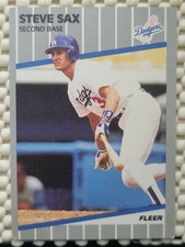 1989 FLEER #70 STEVE SAX  DODGERS  MINT !!!