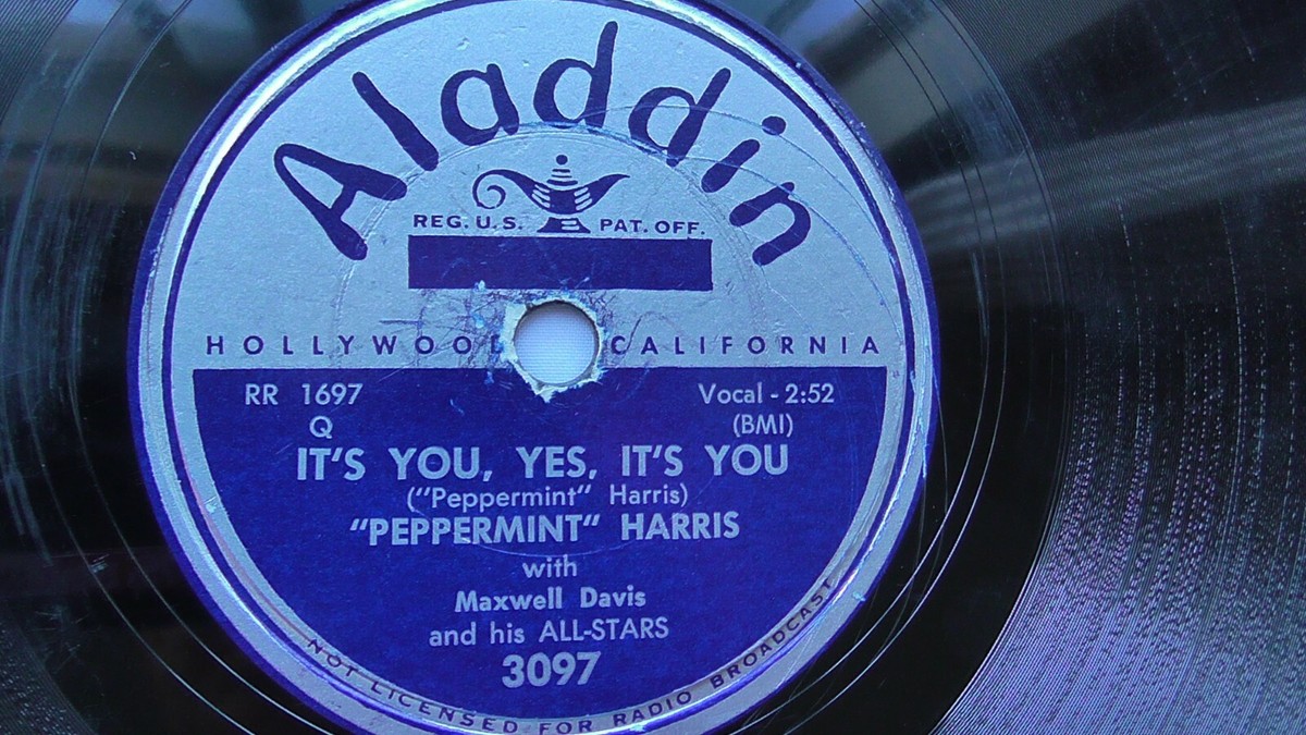 Peppermint Harris 78rpm 10-inch Single Aladdin Records #3097 I Got