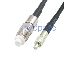 TS9 female jack to FME female transfer RF Wifi Antenna Coax Cable 25cm RG174 10"