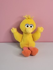Tyco preschool Beans Sesame Street BIG BIRD Bean 8" Stuffed Plush Vintage 1997
