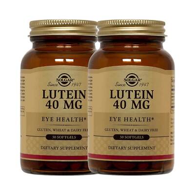 2x Solgar Lutein 40 mg Softgels 30