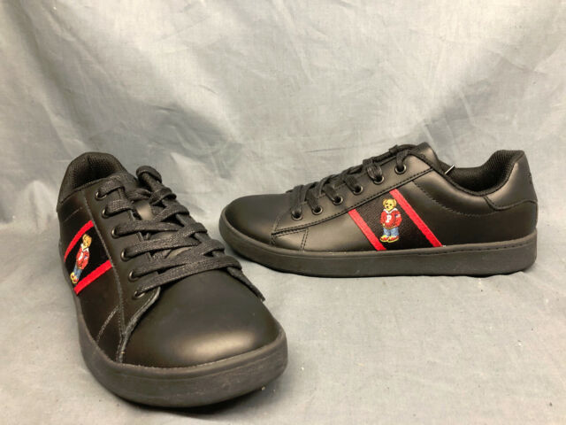 boys black ralph lauren shoes