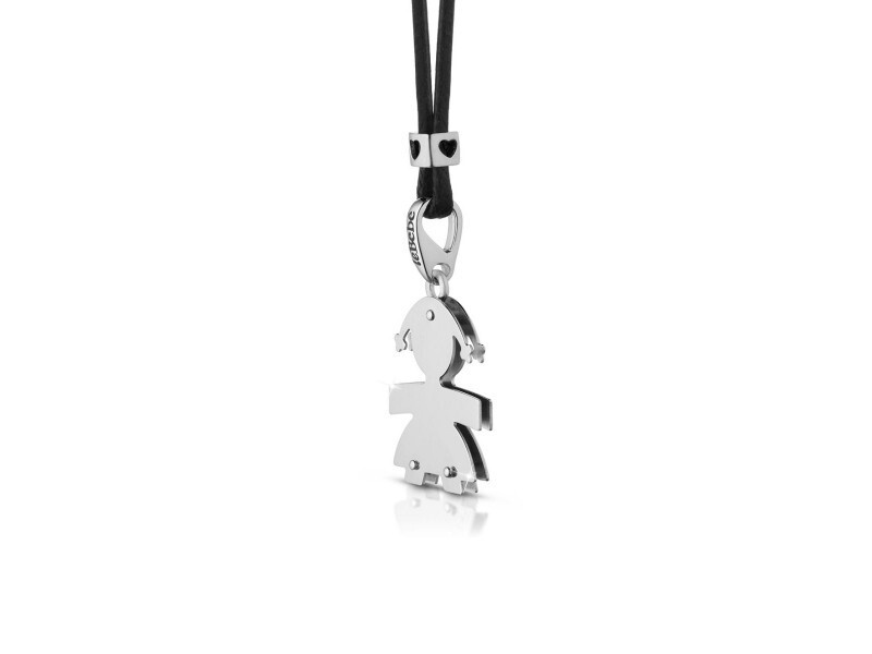 Pendentif Femminuccia en or blanc Le Bebé, le cadeau de naissance intemporel