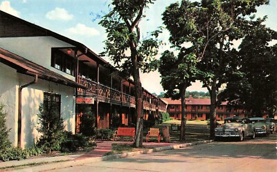 Monterey Motel Excelsior Springs Missouri Health Resort Hotel Vtg Postcard H6