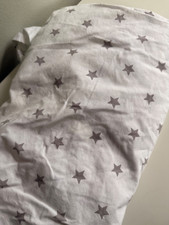 Pottery Barn Kids Crib Fitted Sheet Gray Stars