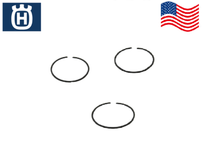 #ad Husqvarna 545194601 Trimmer Engine Piston Ring Genuine OEM part NEW 3 pack $11.99
