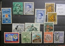 Ceylon/Sri Lanka - kl. Lot von 14 Werten, o