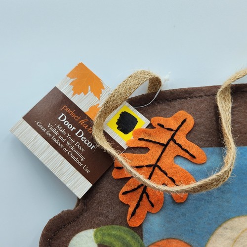 Autunno Zucca Pickup Camion Panno Porta Appendiabiti Decorazione Happy Harvest Marrone - Foto 2 di 11