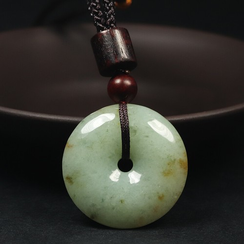Ciondolo Amuleto In Giadeite Naturale Verde Certificata - Gioiello Energetico 100% A