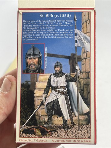 ANDREA MINIATURAS EL CID Caballeros Medievales SM-F15 1050 Nuevo En Caja España 1997 - Imagen 6 de 13