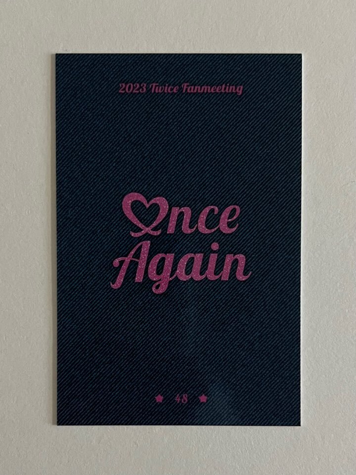 TWICE 8th Anniversary Fan Meeting ONCE AGAIN MD Trading Card