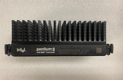 VINTAGE & NEW Intel PENTIUM II SECC1(SLOT1) CPU 80523PY400512PE SL2U6 w/Heatsink