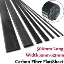 L 500mm Carbon Fiber Flat Strip Square Sheet Bar Plate For RC Airplane Parts
